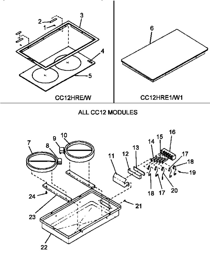 Diagram for CC12HRE (BOM: P1172301S)