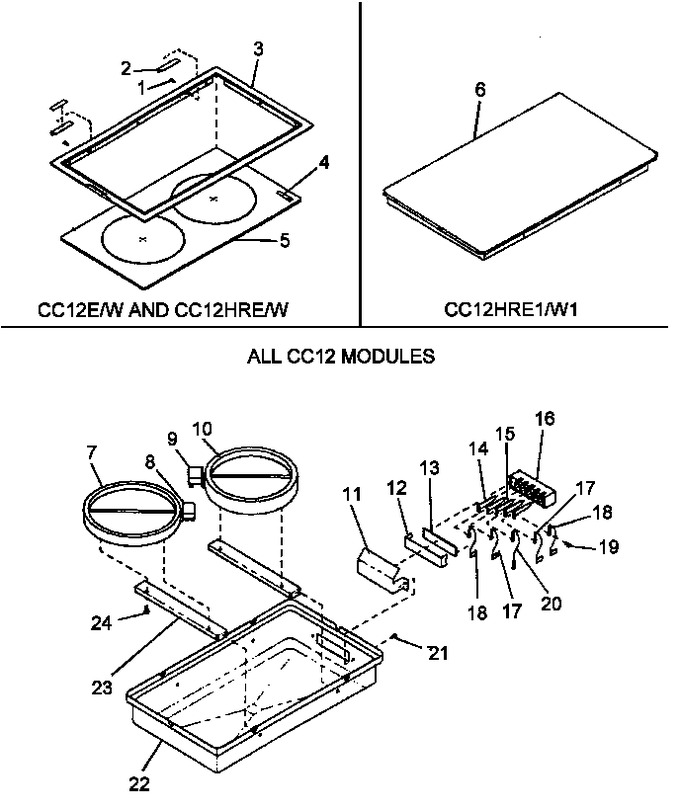 Diagram for CC12HRE1 (BOM: P1133372N)