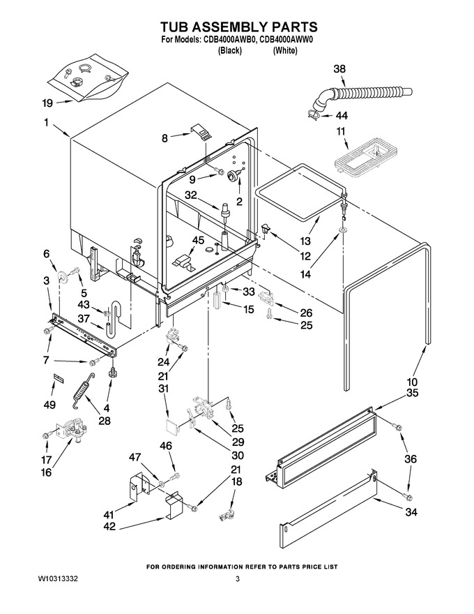 Diagram for CDB4000AWW0