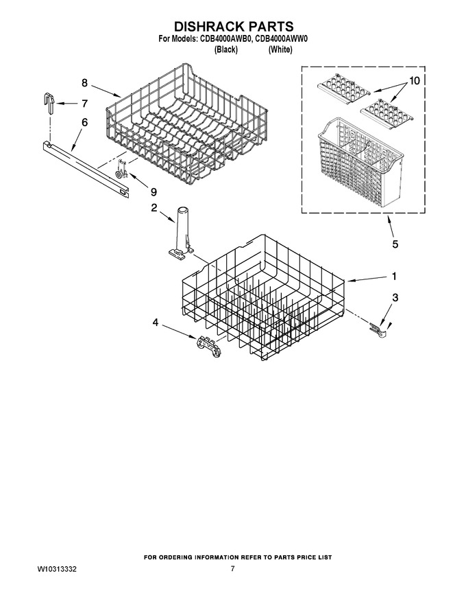 Diagram for CDB4000AWW0