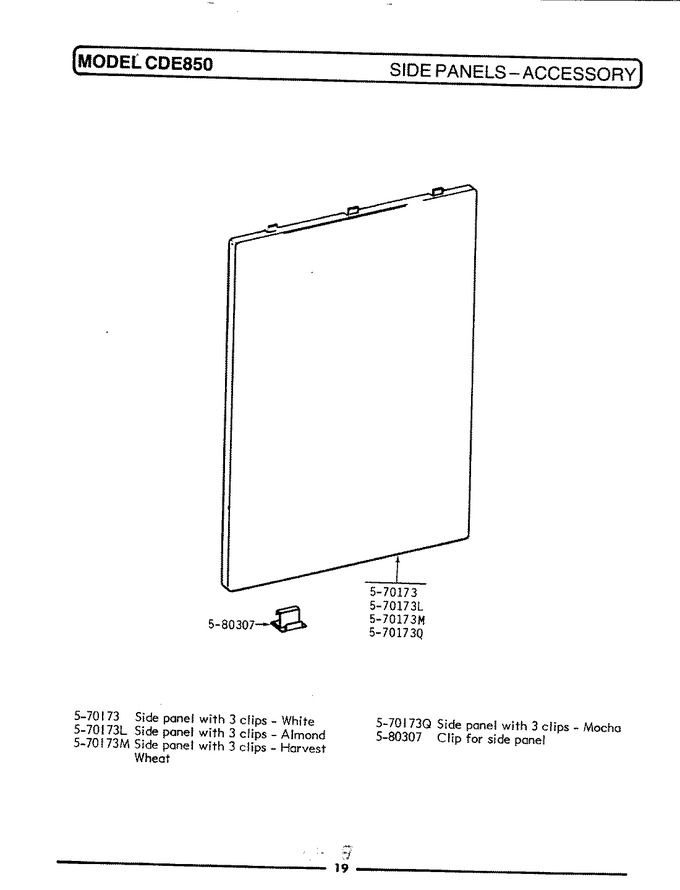 Diagram for CDE850