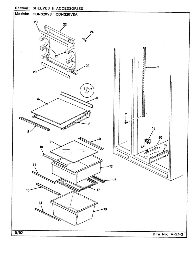 Diagram for CDNS20V8 (BOM: CR07A)