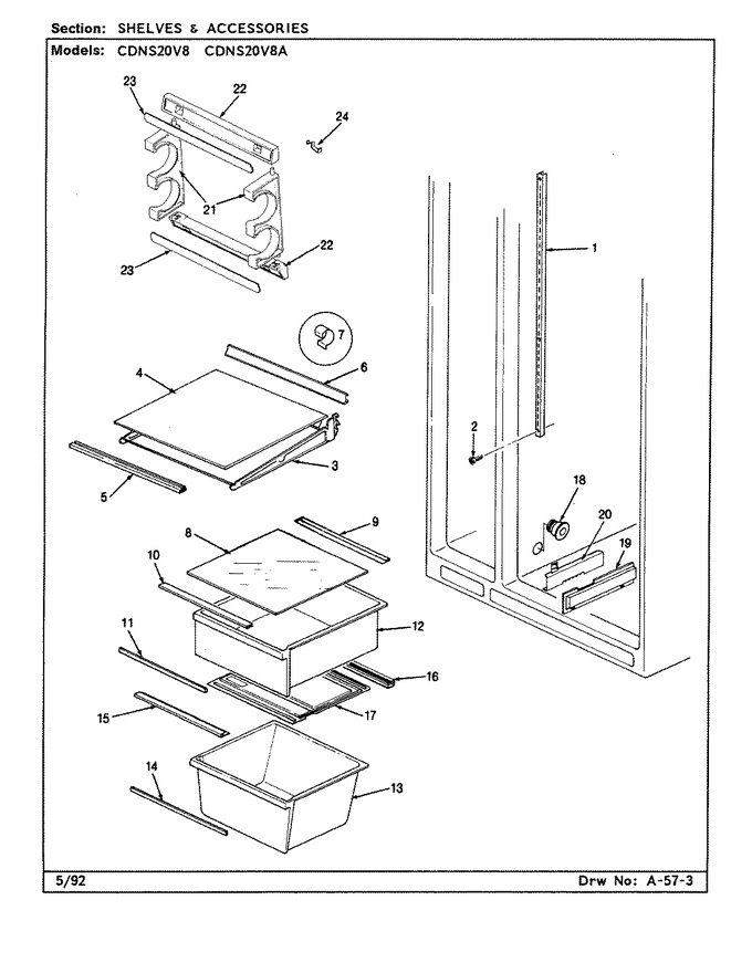 Diagram for CDNS20V8 (BOM: CR07A)