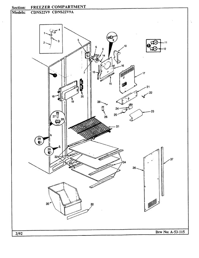 Diagram for CDNS22V9A (BOM: CR36A)