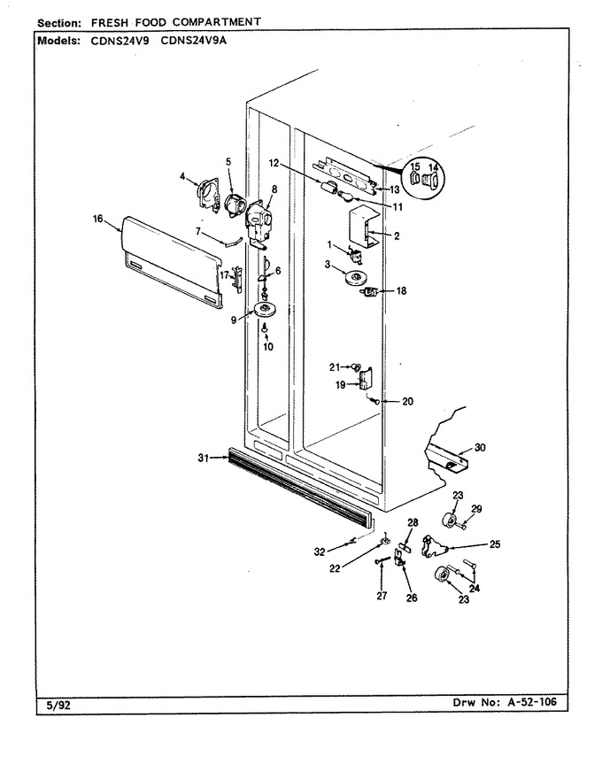 Diagram for CDNS24V9 (BOM: CR85A)