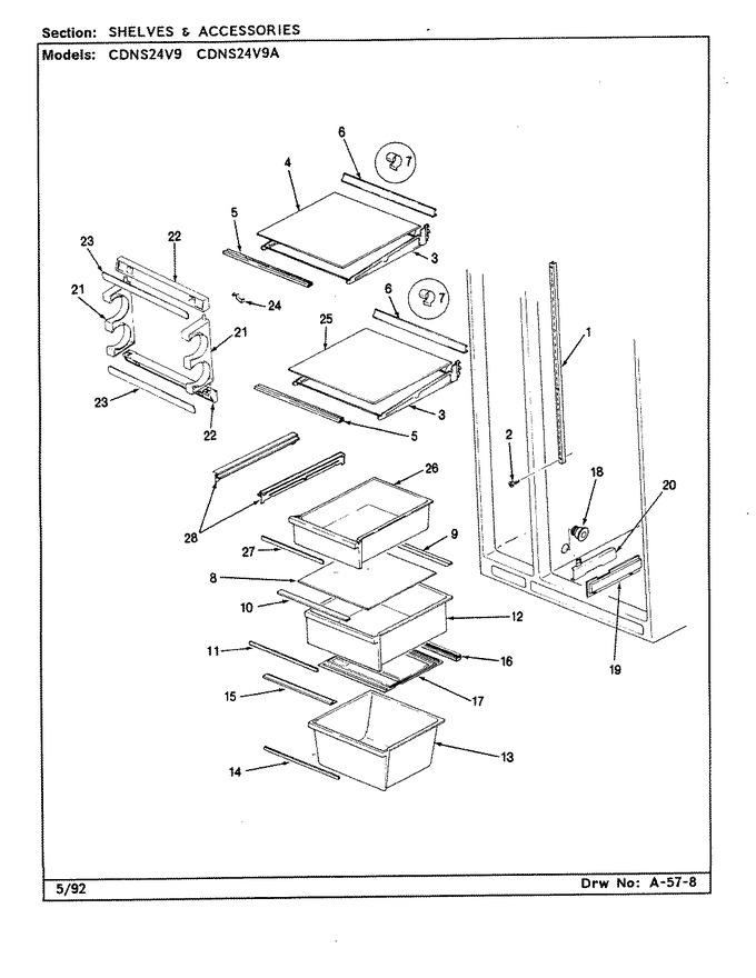 Diagram for CDNS24V9 (BOM: CR85A)