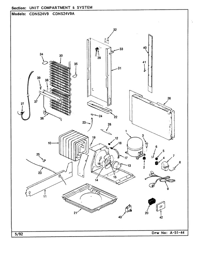 Diagram for CDNS24V9 (BOM: CR85A)