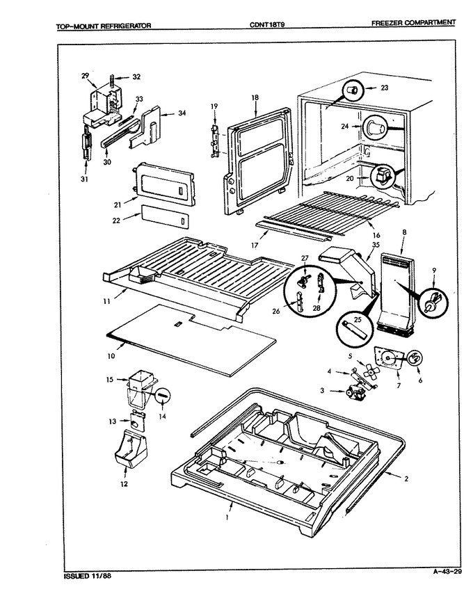 Diagram for CDNT18T9 (BOM: 8B29A)