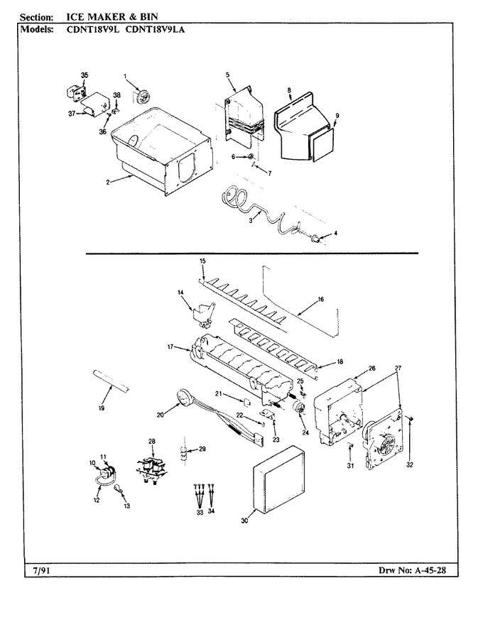 Diagram for CDNT18V9LA (BOM: BC49A)