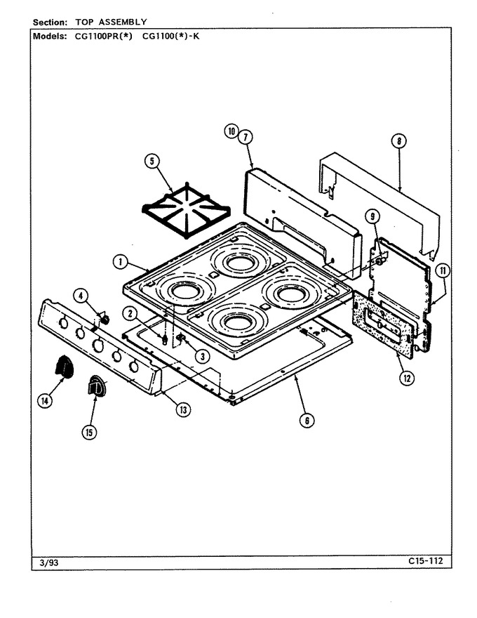 Diagram for CG1100PRA