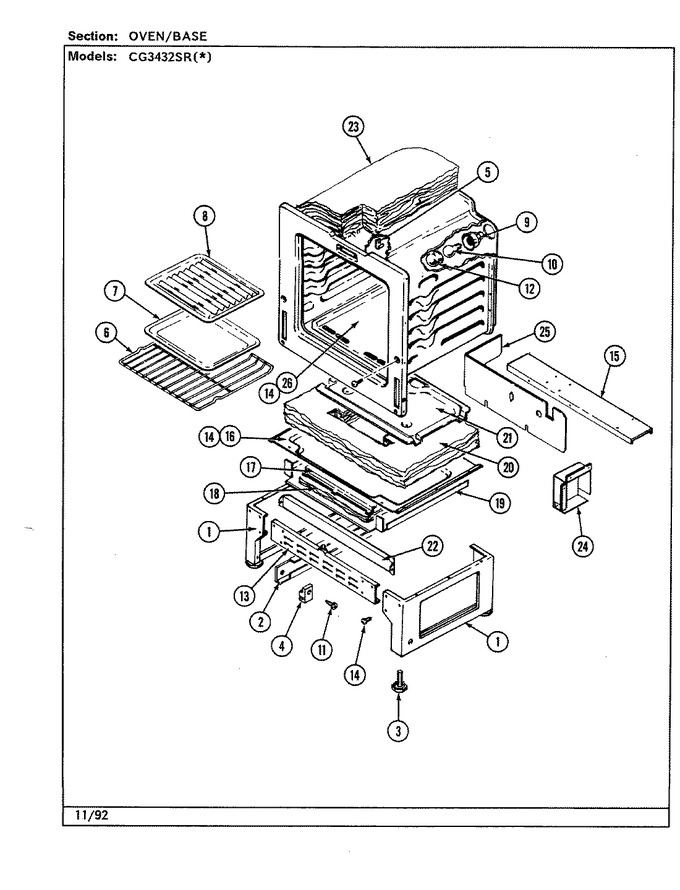Diagram for CG3432SRW