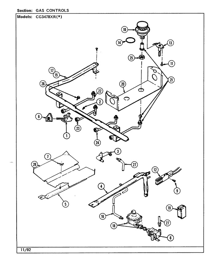 Diagram for CG3478XRW