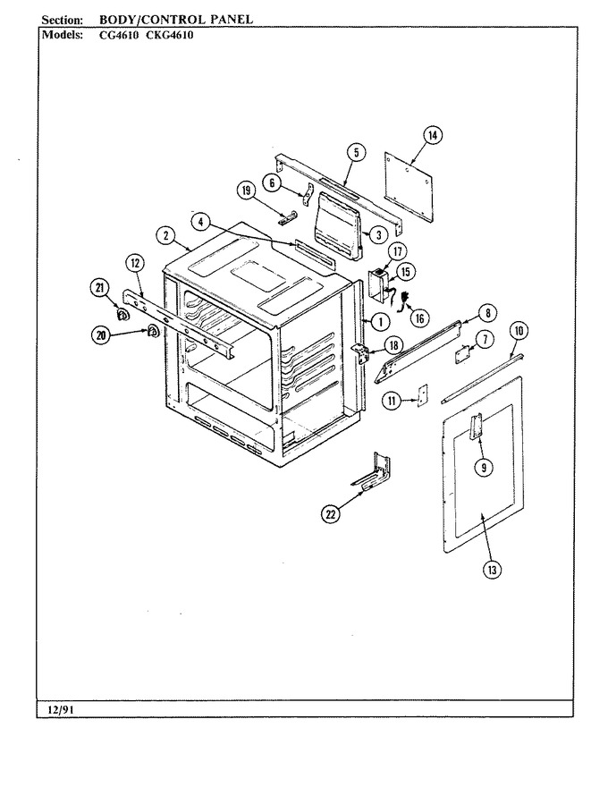 Diagram for CG4612MW539RG