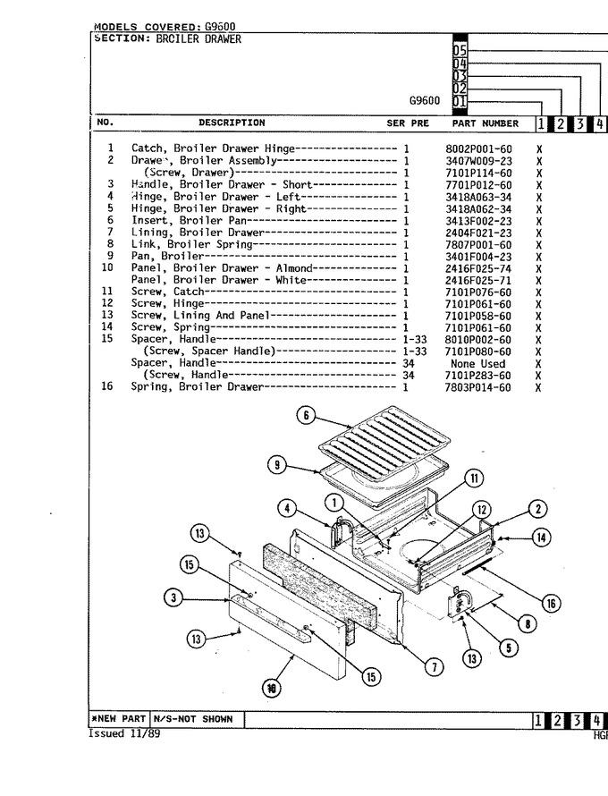 Diagram for CG9617W570R