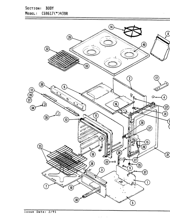 Diagram for CG9617W439R