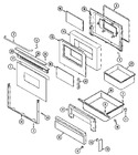 Diagram for 04 - Door/drawer (ser. Pre. 15)