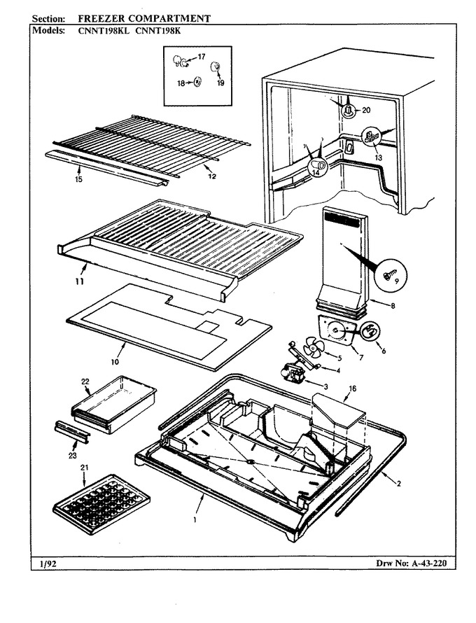 Diagram for CNNT198KLA (BOM: BF52A)