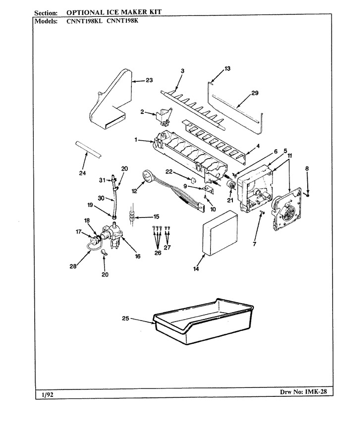 Diagram for CNNT198KLA (BOM: BF52A)