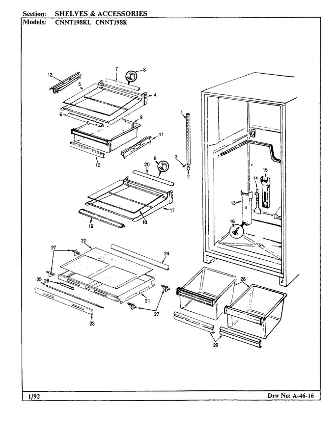 Diagram for CNNT198KLA (BOM: BF52A)