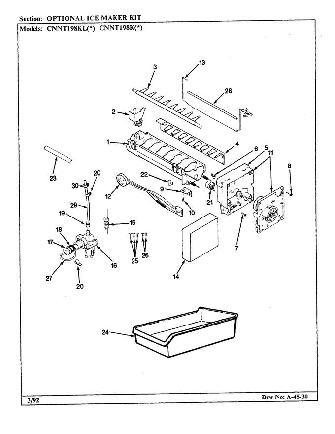 Diagram for CNNT198KL (BOM: CF67A)