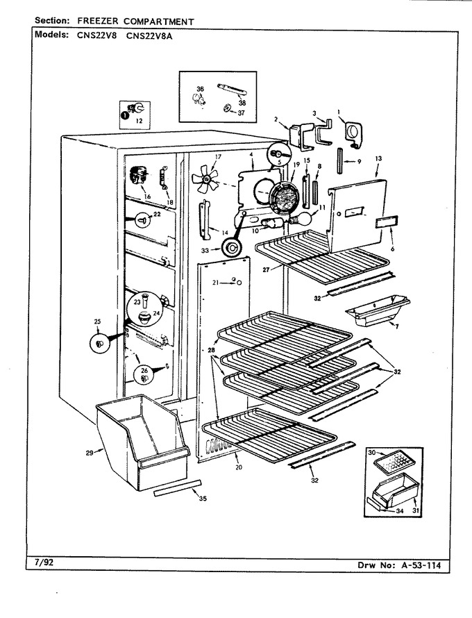 Diagram for CNS22V8A (BOM: CR17A)