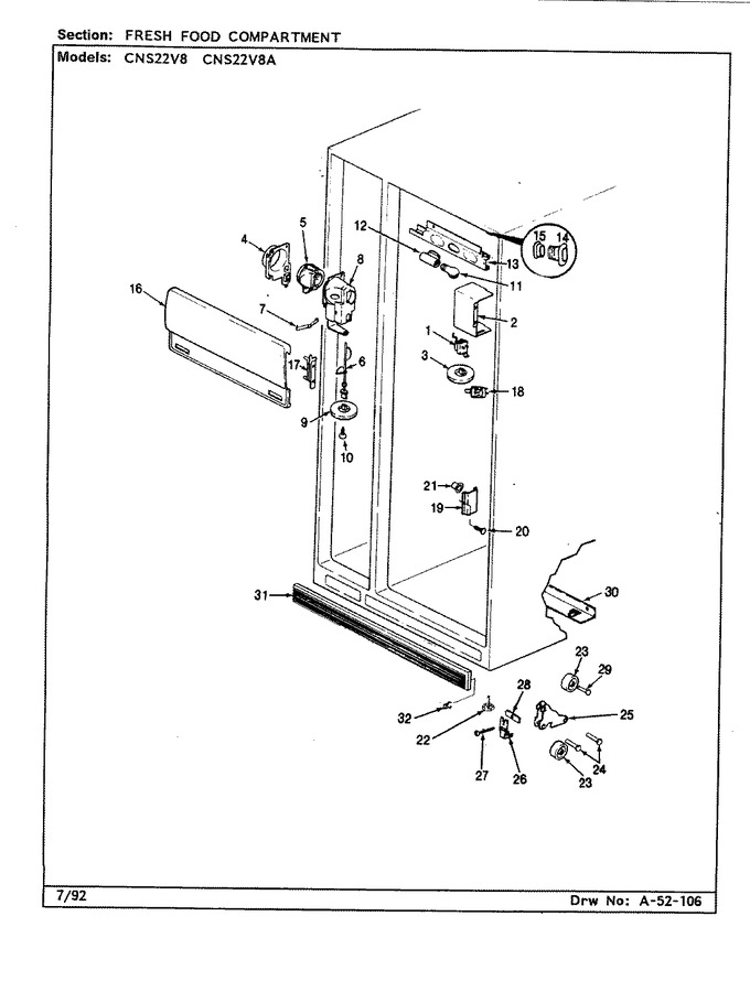 Diagram for CNS22V8A (BOM: CR17A)