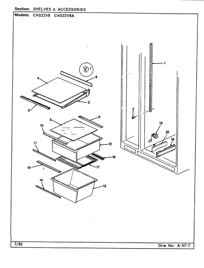 Diagram for CNS22V8A (BOM: CR17A)