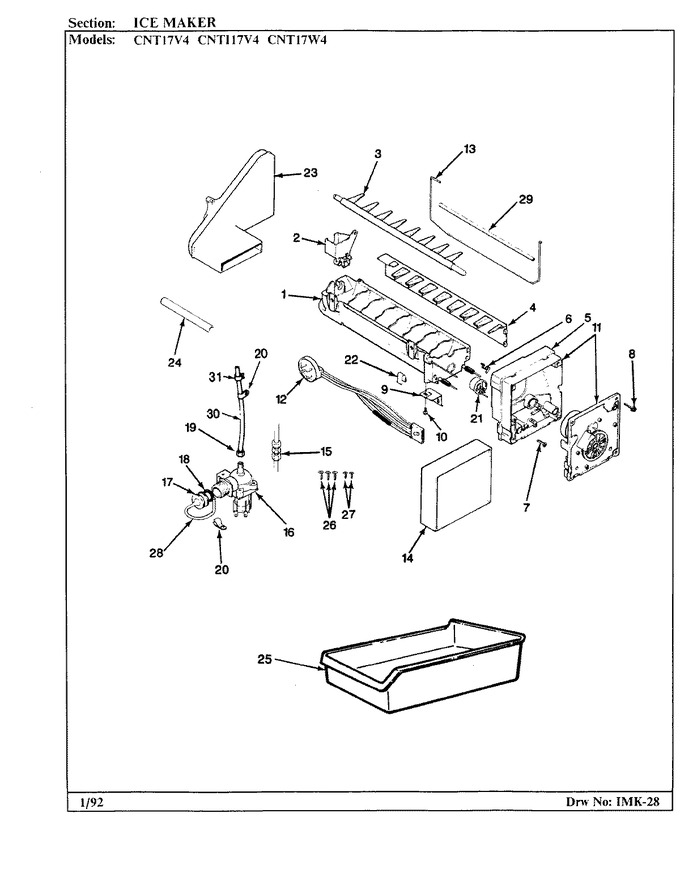 Diagram for CNT17W4A (BOM: BC33C)