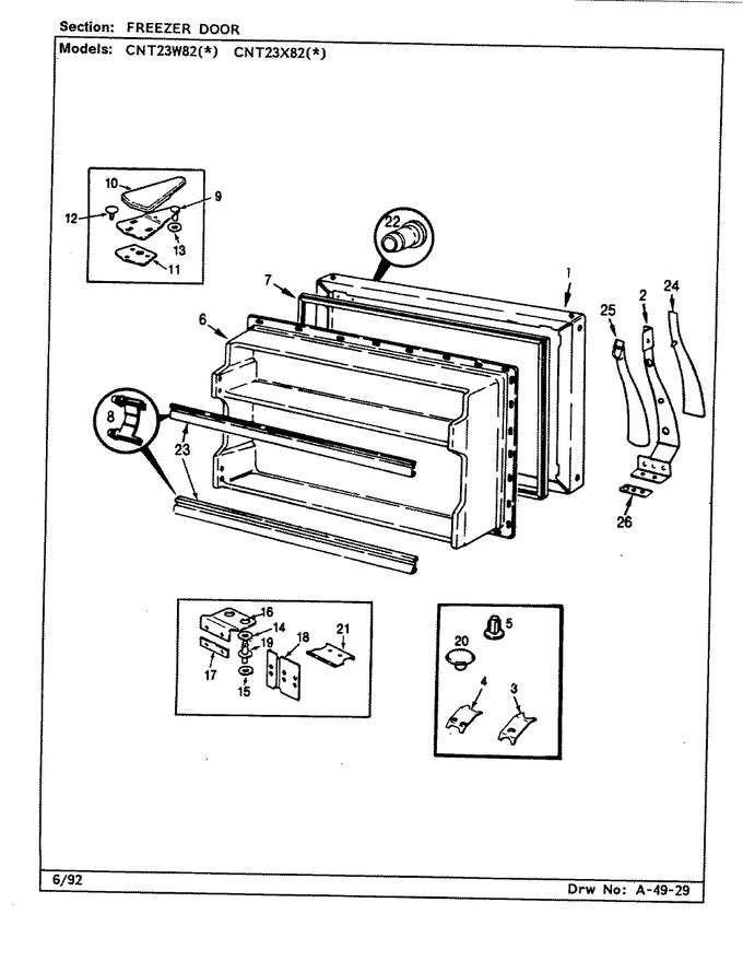 Diagram for CNT23X82A (BOM: CF92A)