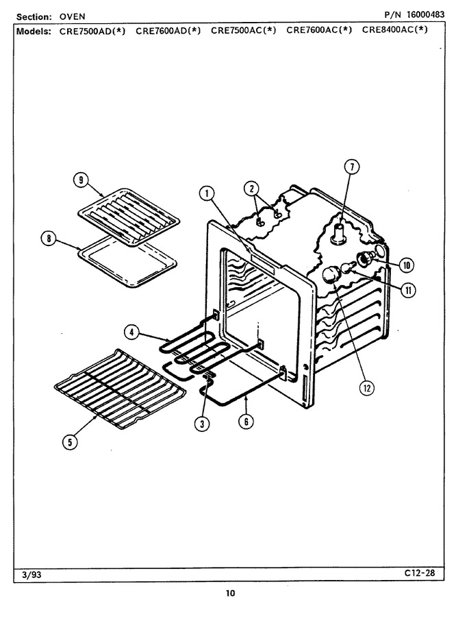Diagram for CRE7500ACL