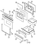 Diagram for 04 - Door/drawer (serial Prefix 13)