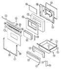 Diagram for 04 - Door/drawer (ser. Pre. 11)