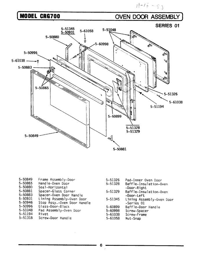 Diagram for CRG700