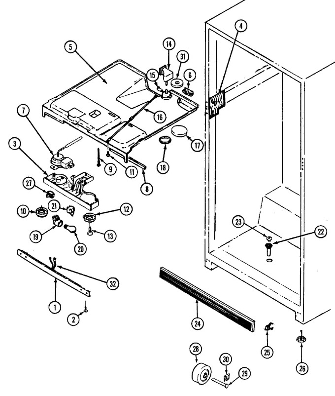 Diagram for RB171PLW (BOM: DG22C)