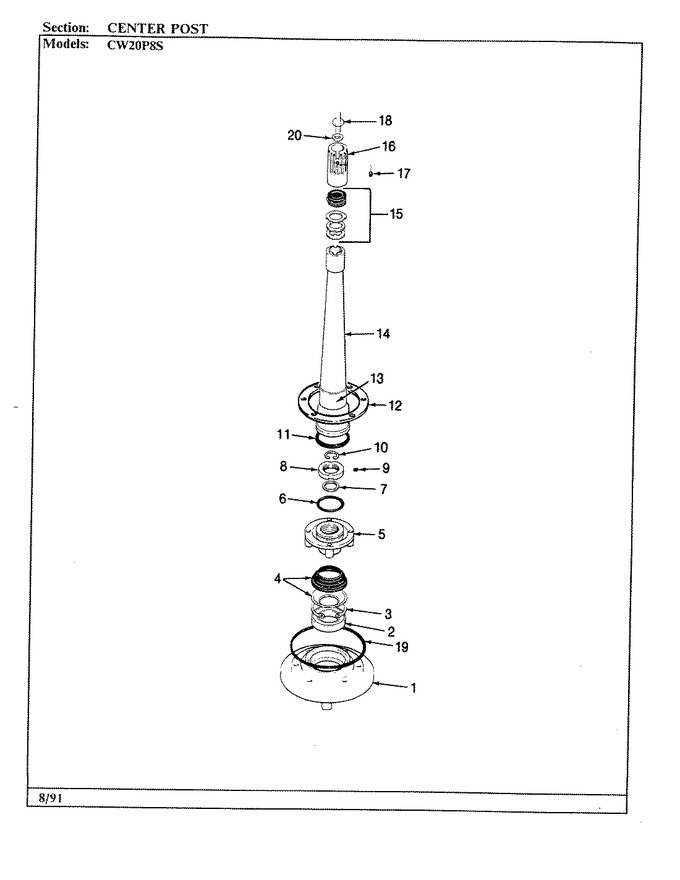 Diagram for CW20P8WS