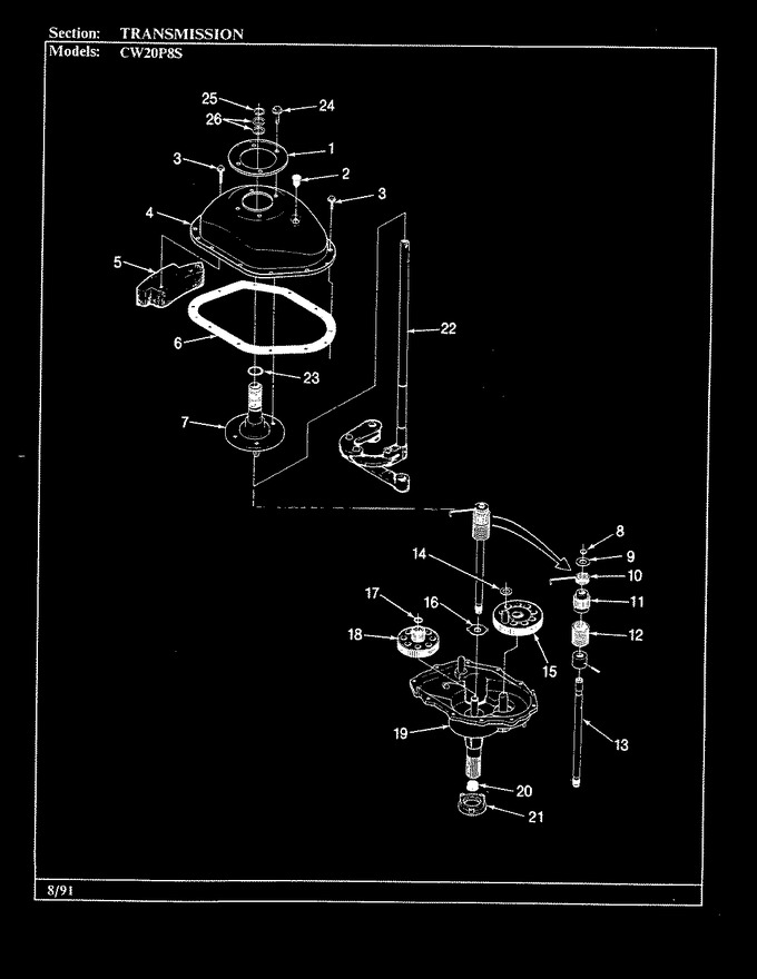 Diagram for CW20P8WS