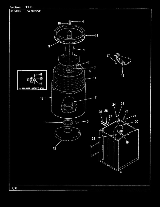 Diagram for CW20P8HSC