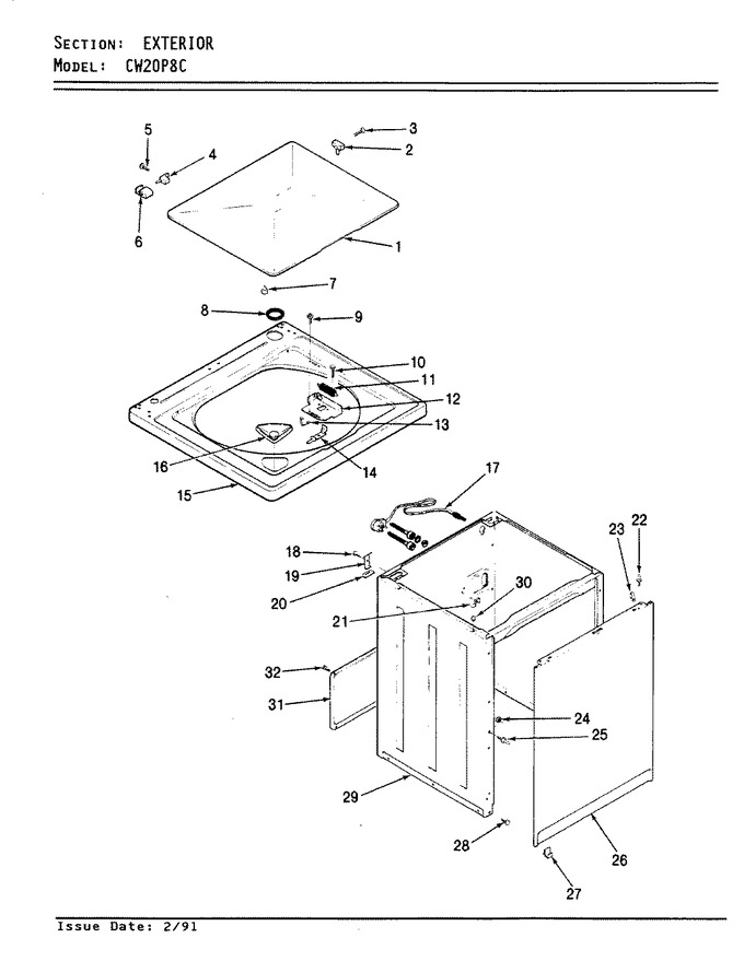 Diagram for CW20P8WC