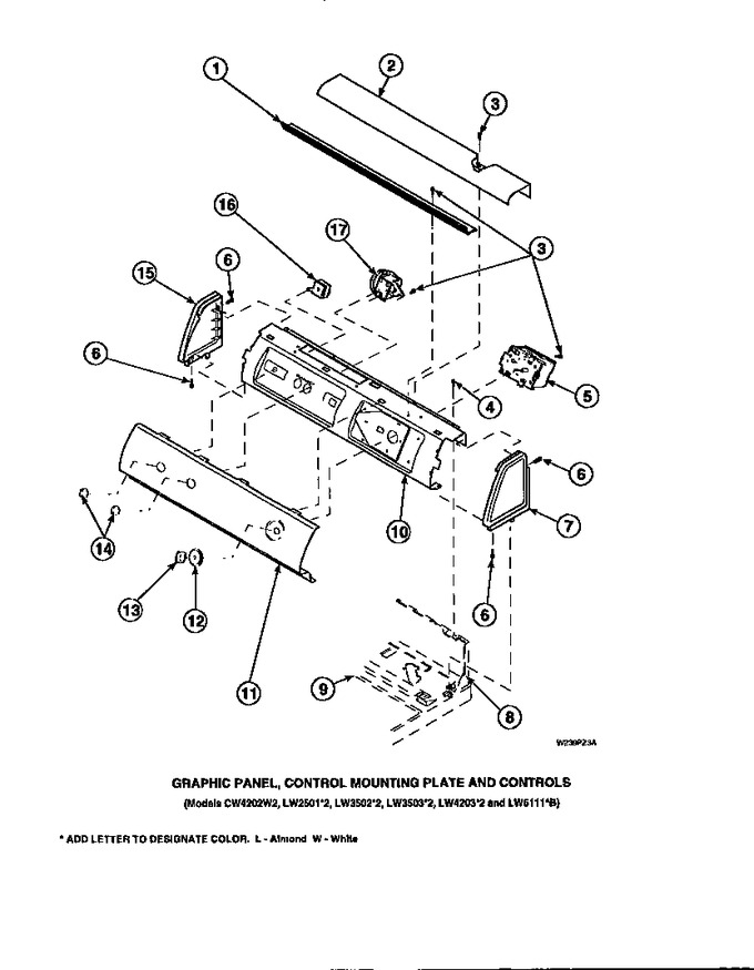 Diagram for LW3503W2 (BOM: PLW3503W2 A)