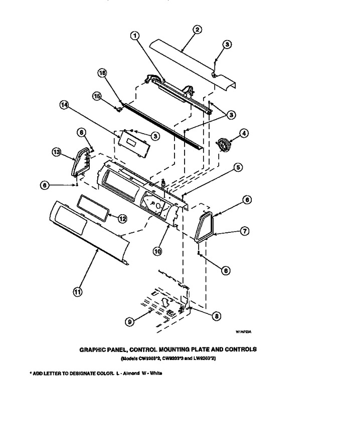 Diagram for LW2501W2 (BOM: PLW2501W2 A)