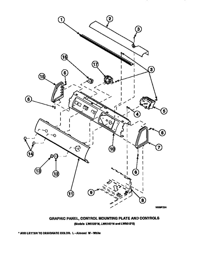 Diagram for LW7503W2 (BOM: PLW7503W2 A)