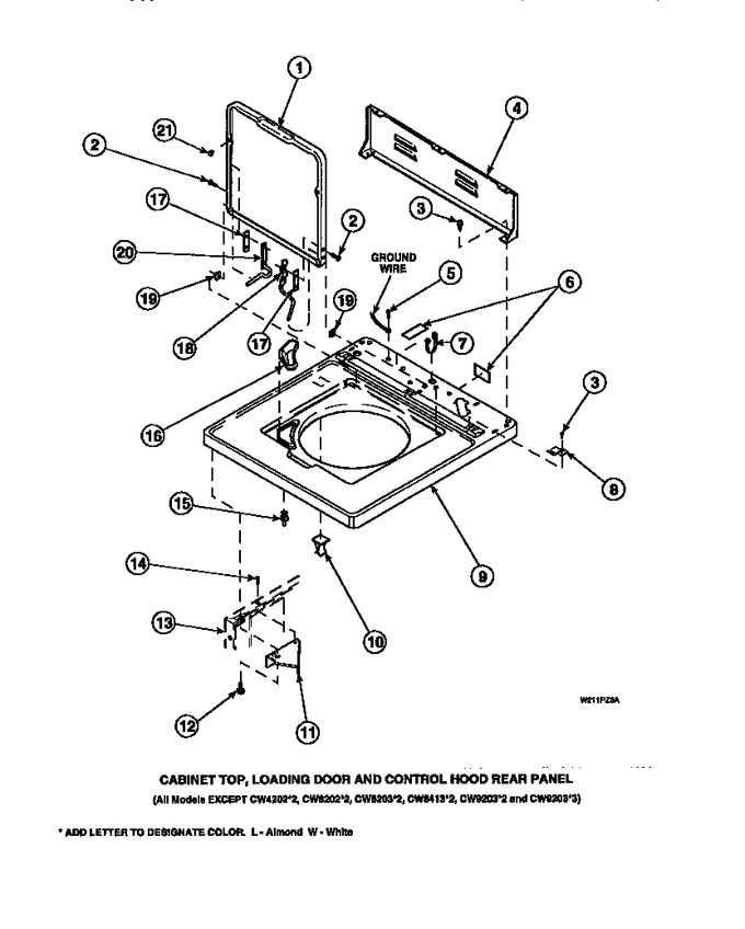 Diagram for LW3503W2 (BOM: PLW3503W2 A)