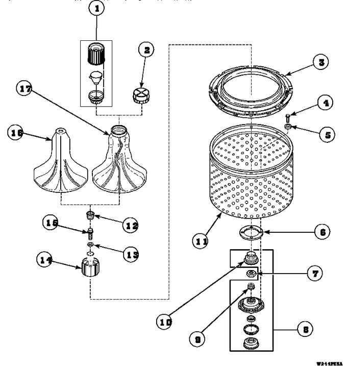 Diagram for CW8413W2 (BOM: PCW8413W2A)