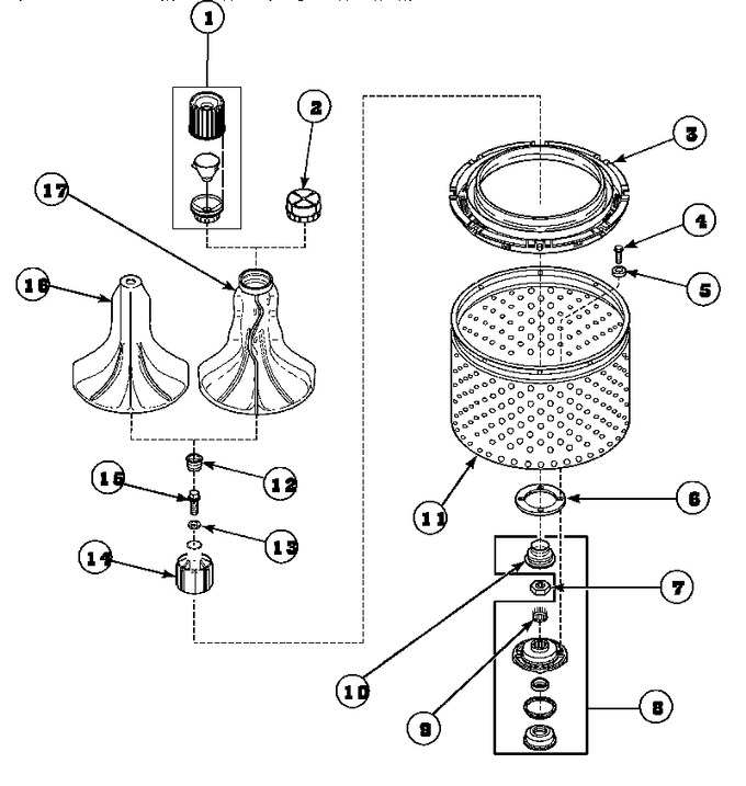 Diagram for LW6163WM (BOM: PLW6163WM B)