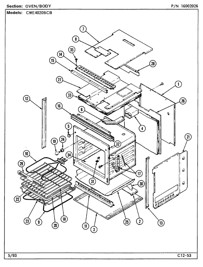 Diagram for CWE5020BCB