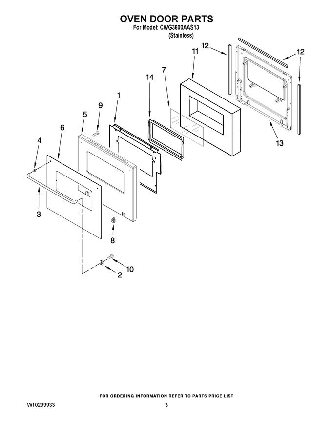 Diagram for CWG3600AAS13