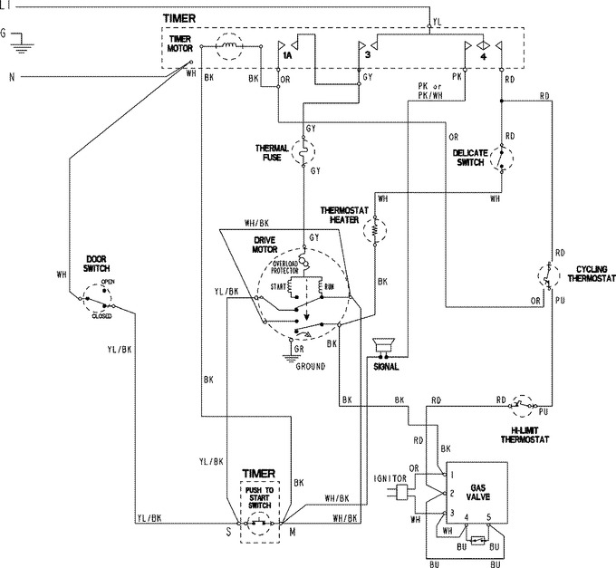 Diagram for PDGT910AWW