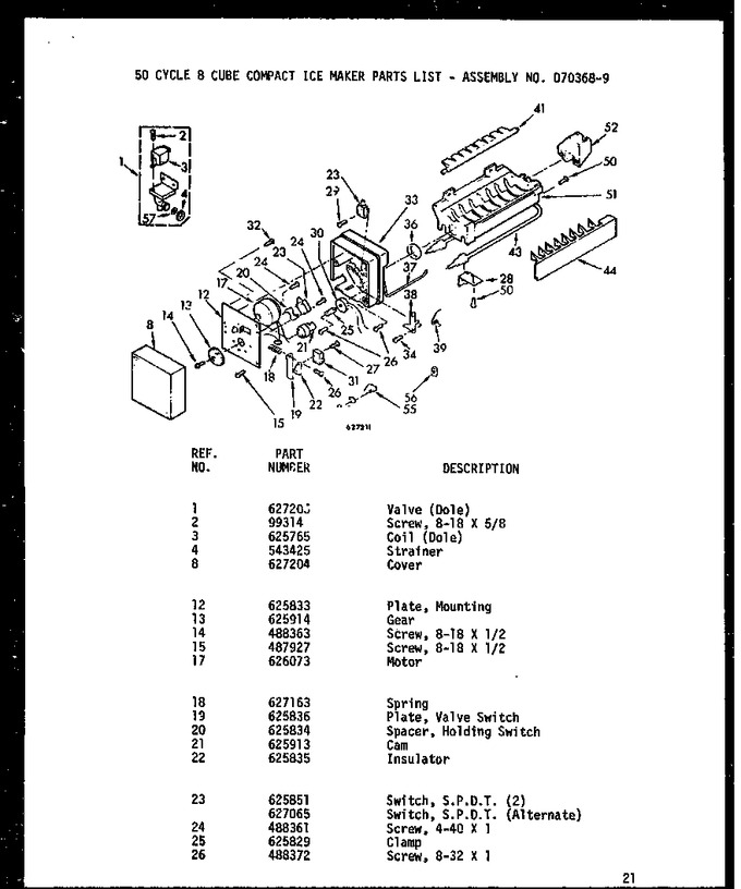 Diagram for D70368-9 (BOM: D7036809)