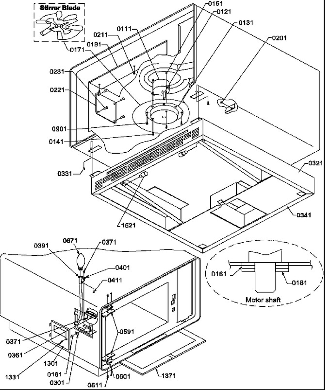 Diagram for DE1200D (BOM: P1300502M)