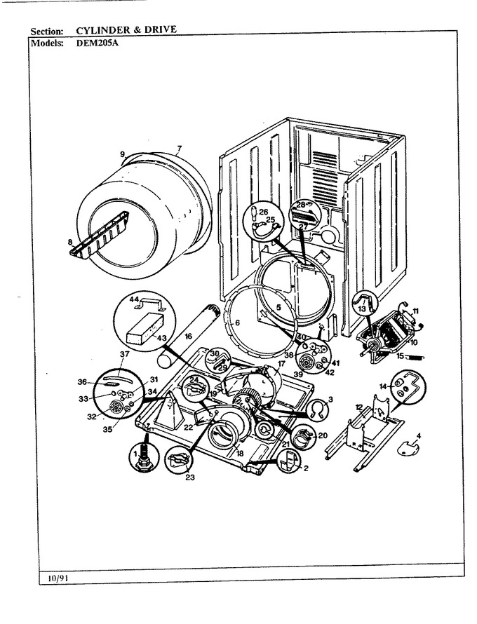 Diagram for DEM205A